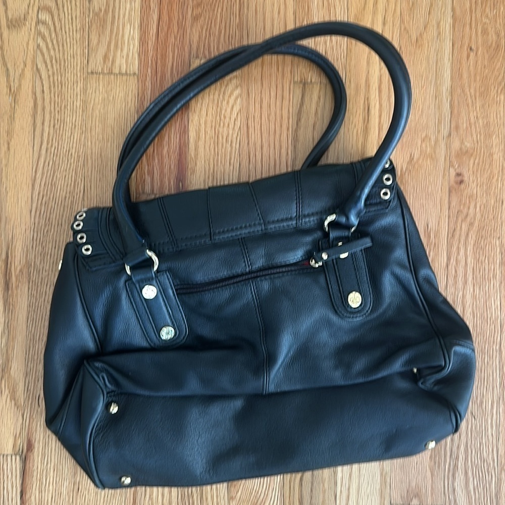 Emma Fox bag Black leather Gold accents Biker Core Shoulder bag - Picture 6 of 9